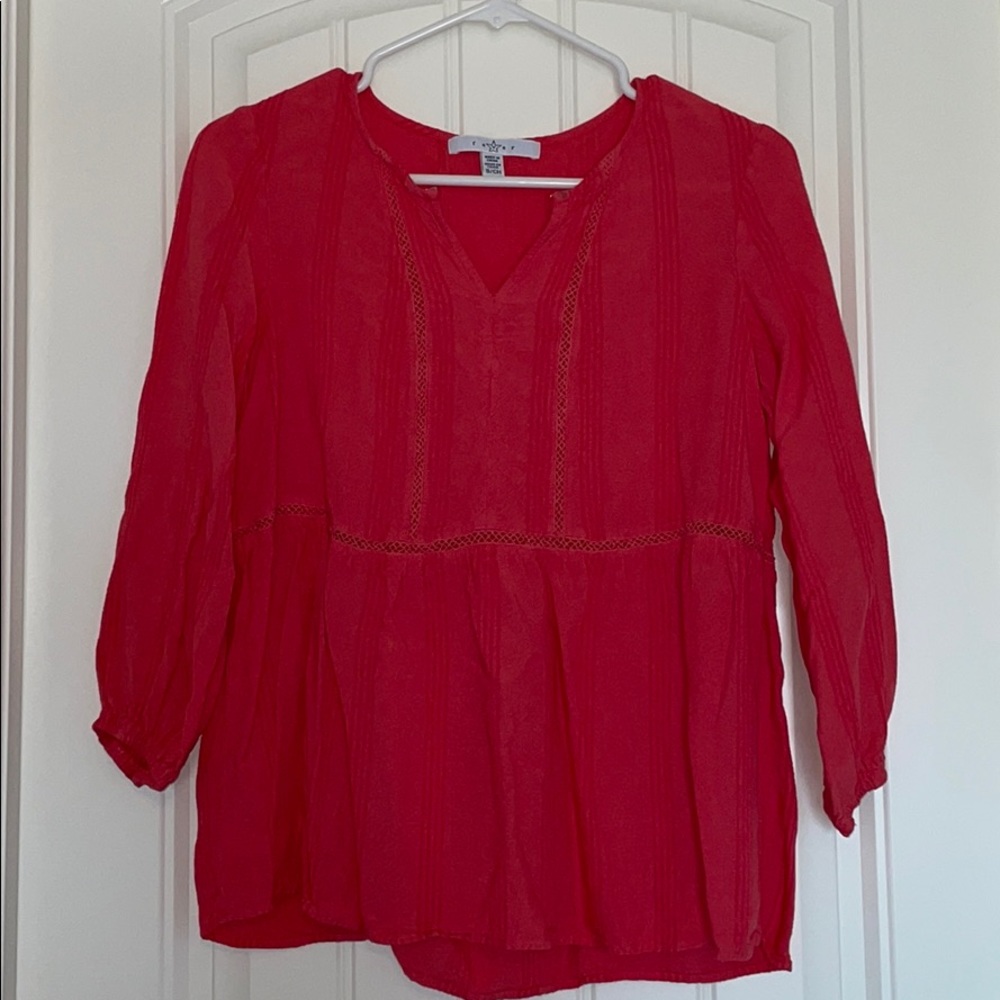 Coral cute top